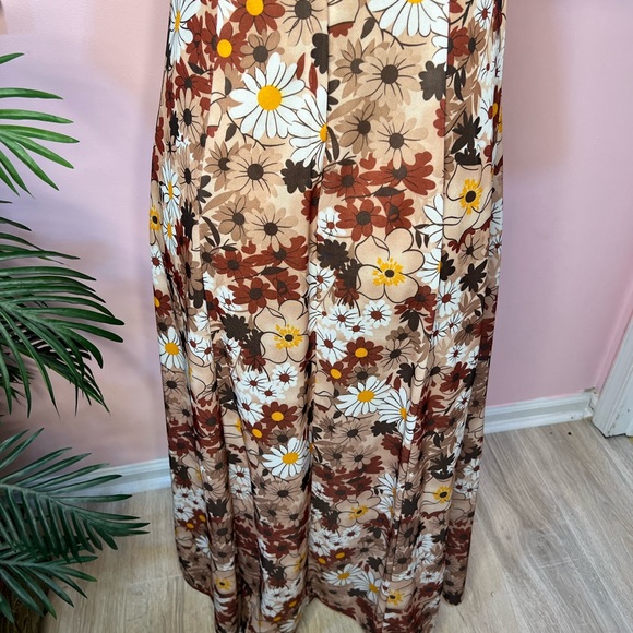 Vintage 1970’s Floral Maxi Dress Size L - Picture 12 of 16